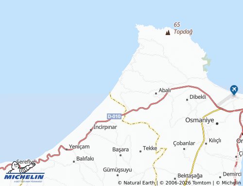 MICHELIN Sarıkum map - ViaMichelin