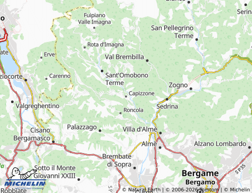 MICHELIN Capizzone map - ViaMichelin