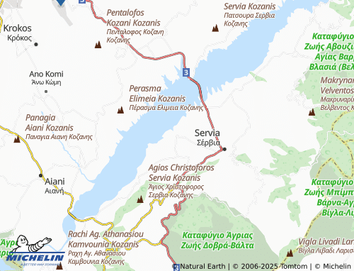 MICHELIN Kranidia map - ViaMichelin