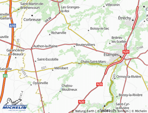 MICHELIN Le Trochet map - ViaMichelin