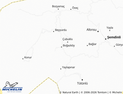 MICHELIN Boğazköy map - ViaMichelin