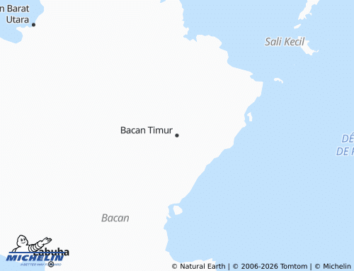MICHELIN Bacan Timur map - ViaMichelin
