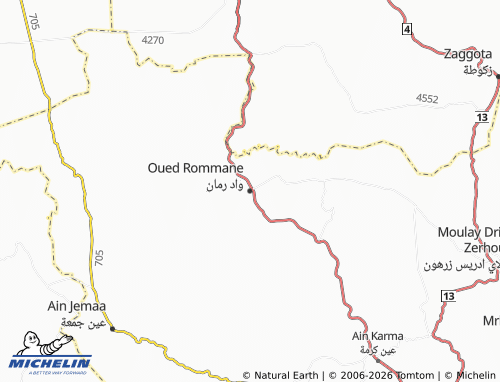 MICHELIN Wad Rumman map - ViaMichelin