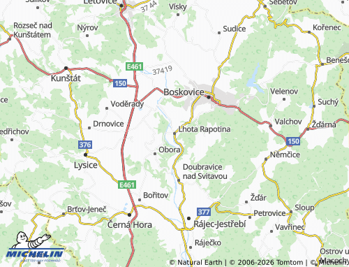 Mappa MICHELIN Lhota Rapotina - ViaMichelin