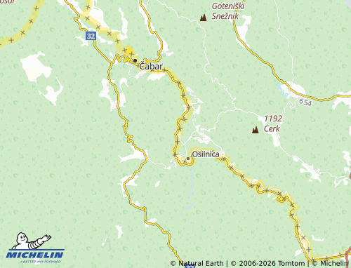 Carte MICHELIN Plešce - ViaMichelin