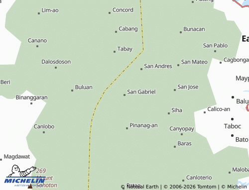 MICHELIN San Gabriel map - ViaMichelin