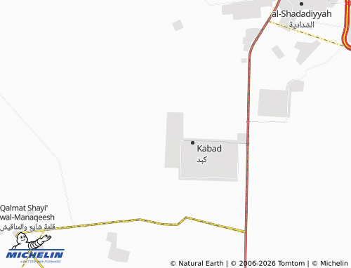 MICHELIN Kabd Block 5 map - ViaMichelin