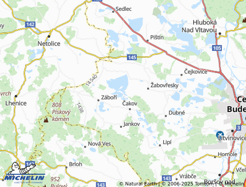 MICHELIN Holubovská Bašta map - ViaMichelin