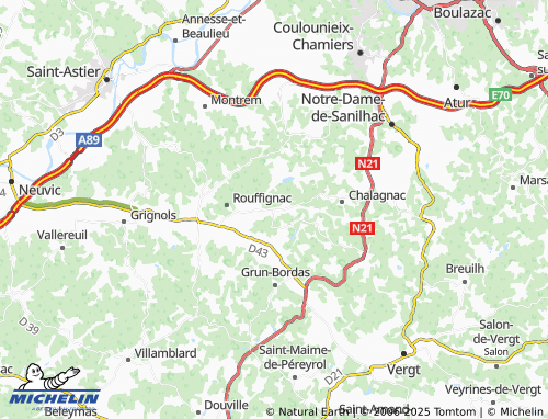 Mappa MICHELIN Saint-Paul-de-Serre - ViaMichelin