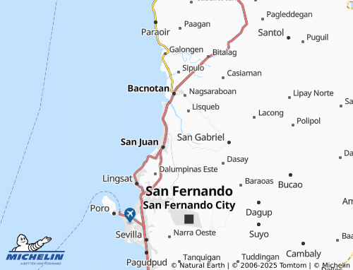 MICHELIN Sinapangan map - ViaMichelin