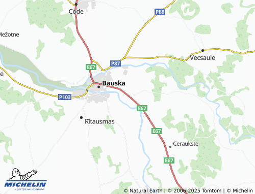 MICHELIN Mūsa map - ViaMichelin