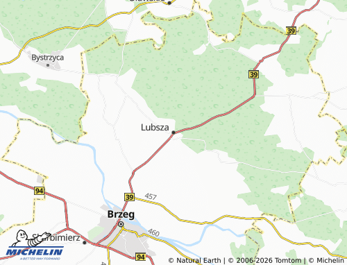MICHELIN Lubsza map - ViaMichelin