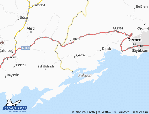 Mappa MICHELIN Çevreli - ViaMichelin