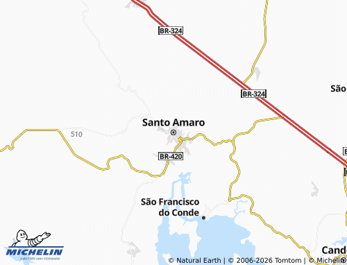 Mapa MICHELIN Santo Amaro - ViaMichelin