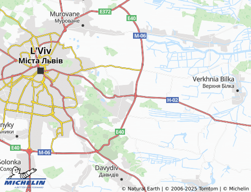 MICHELIN Vynnyky map - ViaMichelin