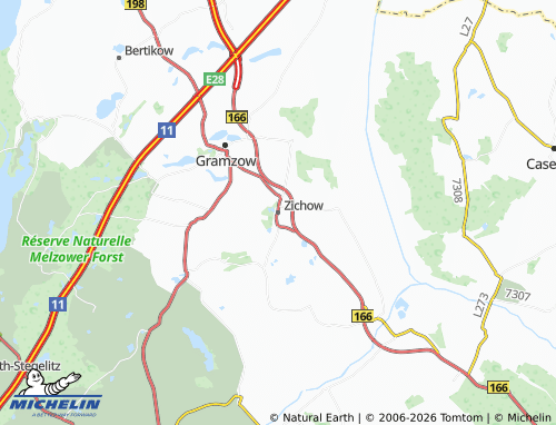 MICHELIN Zichow map - ViaMichelin