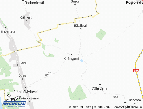 MICHELIN Crângeni map - ViaMichelin
