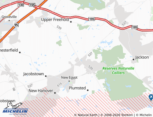 Mappa MICHELIN Hornerstown - ViaMichelin