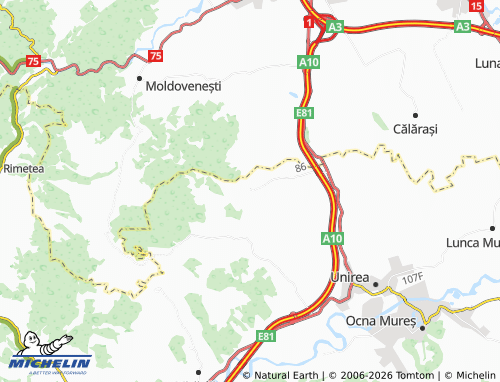 Mapa MICHELIN Măhăceni - ViaMichelin