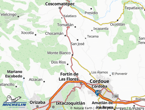 MICHELIN Monte Blanco map - ViaMichelin