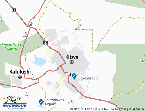 MICHELIN Kwacha map - ViaMichelin