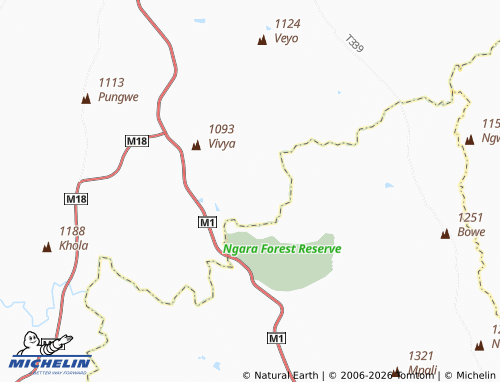 MICHELIN Mchinga map - ViaMichelin