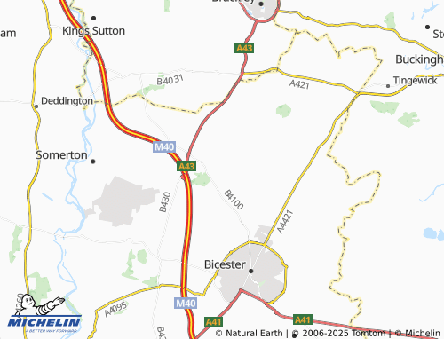 MICHELIN Stoke Lyne map - ViaMichelin