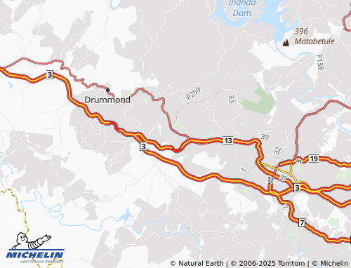 MICHELIN Hilldene map - ViaMichelin