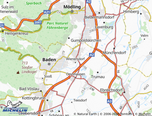 Mappa MICHELIN Traiskirchen - ViaMichelin