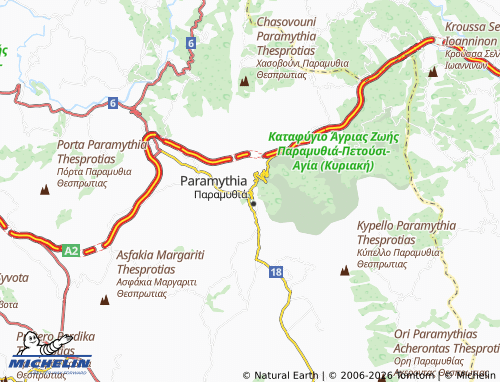 MICHELIN Agios Donatos map - ViaMichelin
