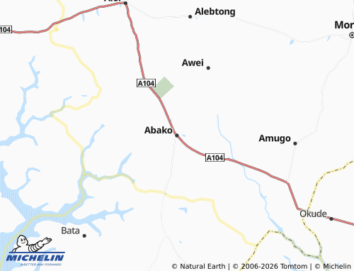 Mappa MICHELIN Abako - ViaMichelin