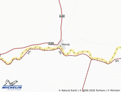 Mapa MICHELIN Werda - ViaMichelin