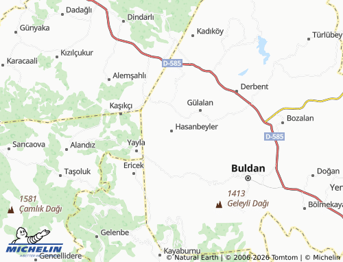MICHELIN Hasanbeyler map - ViaMichelin