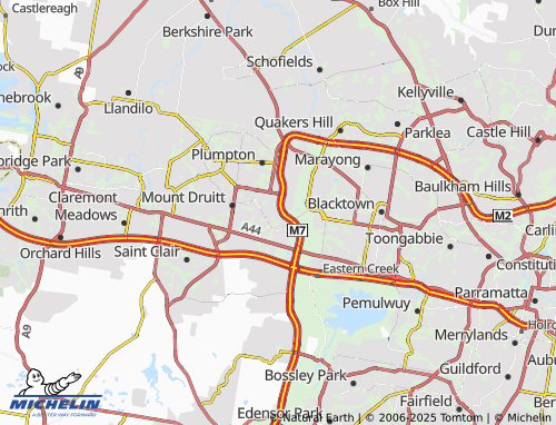 MICHELIN Rooty Hill map - ViaMichelin