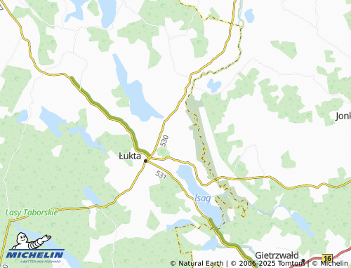 Mapa MICHELIN Komorowo - ViaMichelin