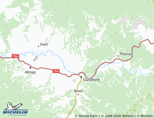 Mapa MICHELIN Feniș - ViaMichelin