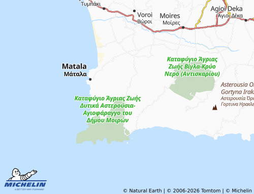 Mappa MICHELIN Moni Odigitrias - ViaMichelin