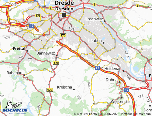 MICHELIN Goppeln map - ViaMichelin