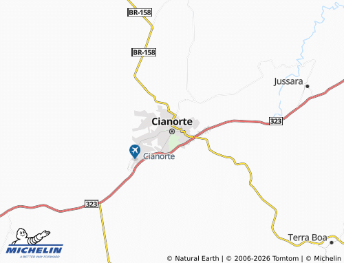 MICHELIN Cianorte map - ViaMichelin