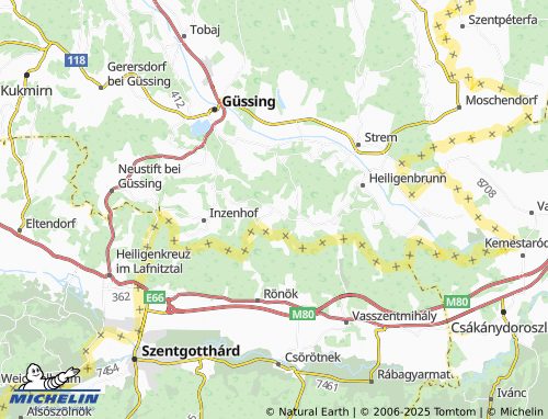 MICHELIN-Landkarte Großmürbisch - ViaMichelin