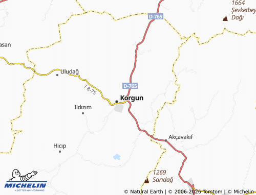 MICHELIN Doğu map - ViaMichelin