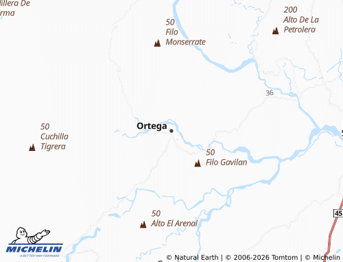 MICHELIN Ortega map - ViaMichelin