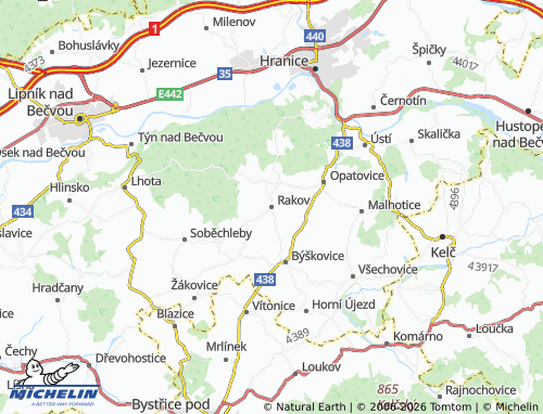 Mappa MICHELIN Rakov - ViaMichelin