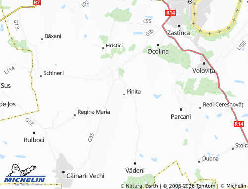 MICHELIN Pîrlița map - ViaMichelin