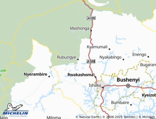 MICHELIN Rubuzigye map - ViaMichelin