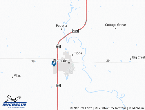 MICHELIN Tioga map - ViaMichelin
