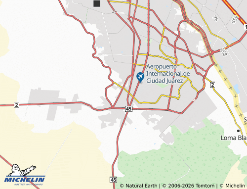 Mappa MICHELIN Praderas del Pacífico - ViaMichelin