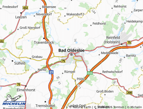 MICHELIN Bad Oldesloe map - ViaMichelin