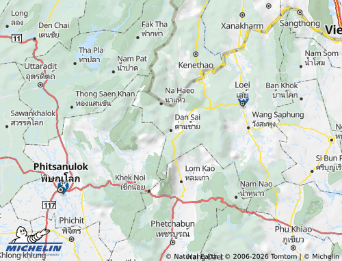 Mapa MICHELIN Amphoe Dan Sai - ViaMichelin