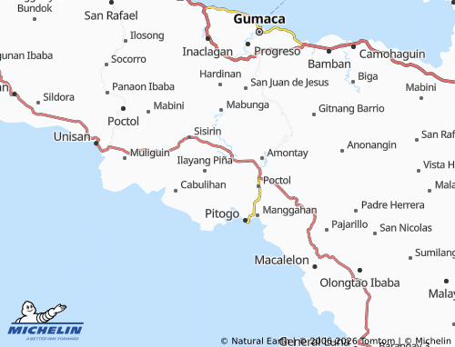 MICHELIN Cawayanin map - ViaMichelin